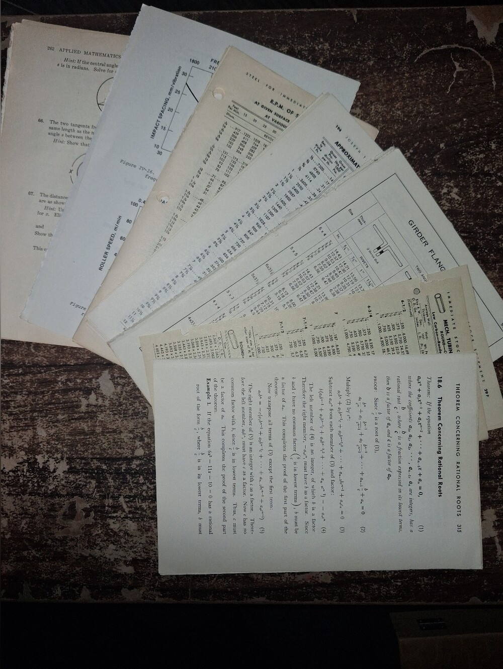 Vintage Papers From The 50's